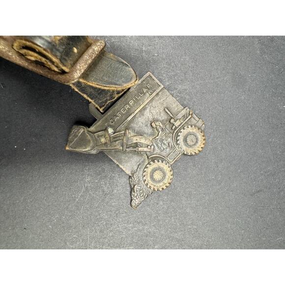 Westclox Scotty Pocket Watch Open Face Hand Winding w/ Caterpillar Loader Fob main image 9